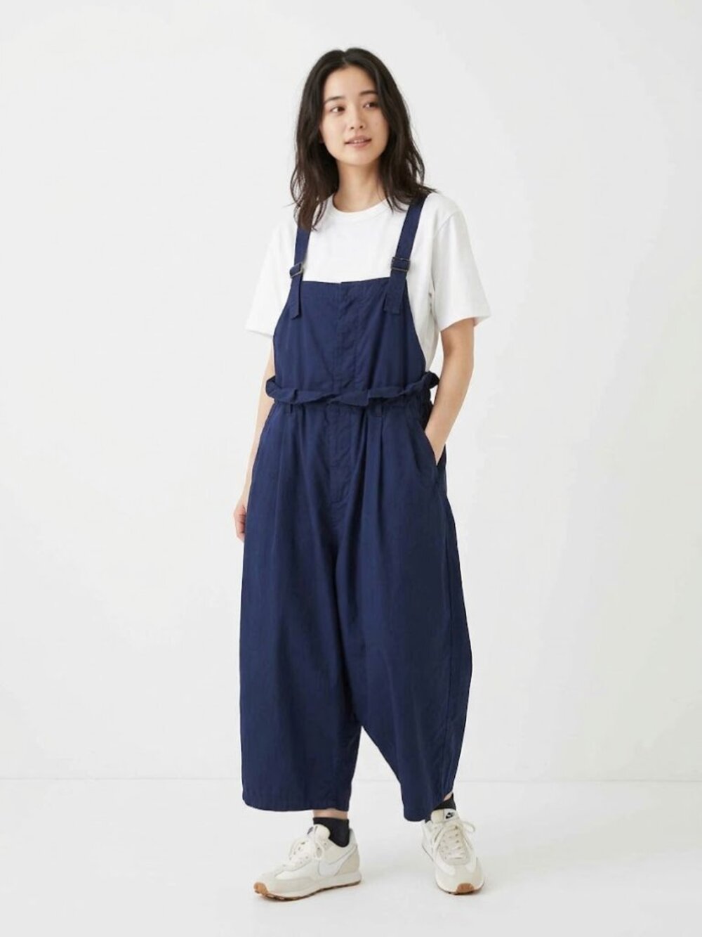Y’s by Yohji Yamamoto Women's Navy Wide-Leg Jumpsuit 2